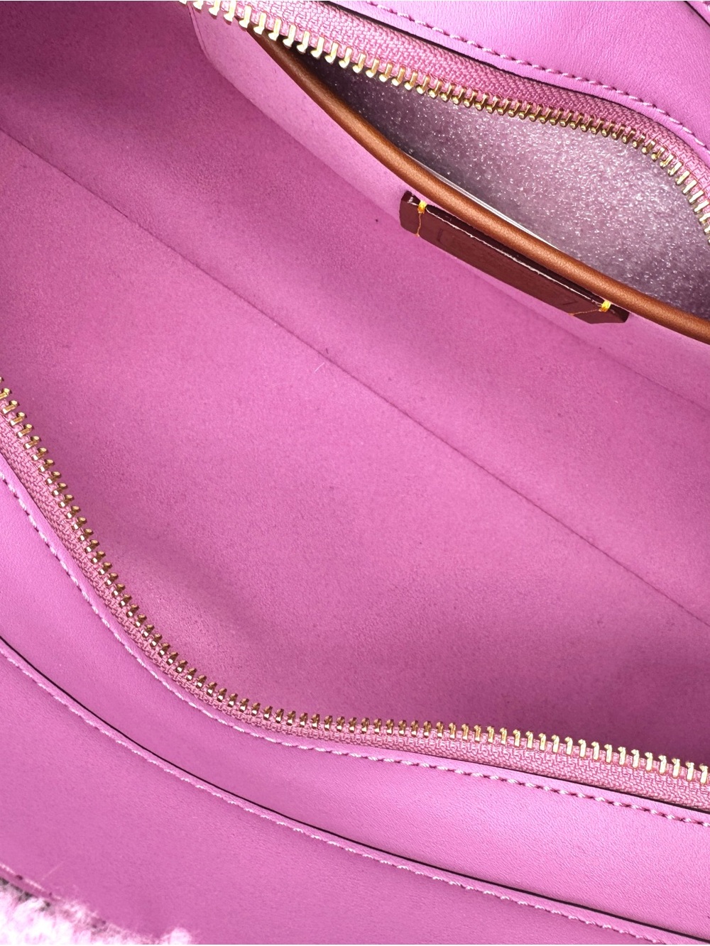 Coach x Brain Dead Pink Teddy Bear Shearling Tote Bag CEO06 Fuchsia NWT Rare - Picture 9 of 12